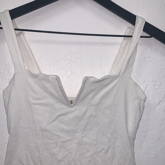 Free People Pippa V-Wire Bodysuit in Ivory Size Small - Picture 5 of 9